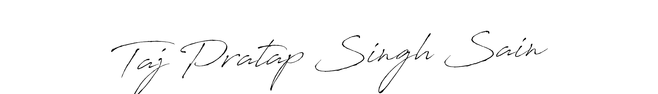 How to make Taj Pratap Singh Sain signature? Antro_Vectra is a professional autograph style. Create handwritten signature for Taj Pratap Singh Sain name. Taj Pratap Singh Sain signature style 6 images and pictures png