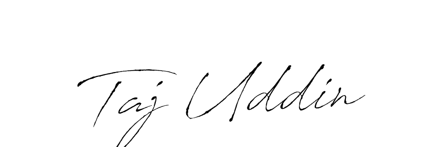 Design your own signature with our free online signature maker. With this signature software, you can create a handwritten (Antro_Vectra) signature for name Taj Uddin. Taj Uddin signature style 6 images and pictures png