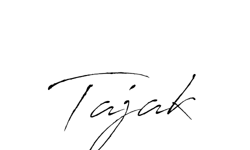 Make a beautiful signature design for name Tajak. With this signature (Antro_Vectra) style, you can create a handwritten signature for free. Tajak signature style 6 images and pictures png