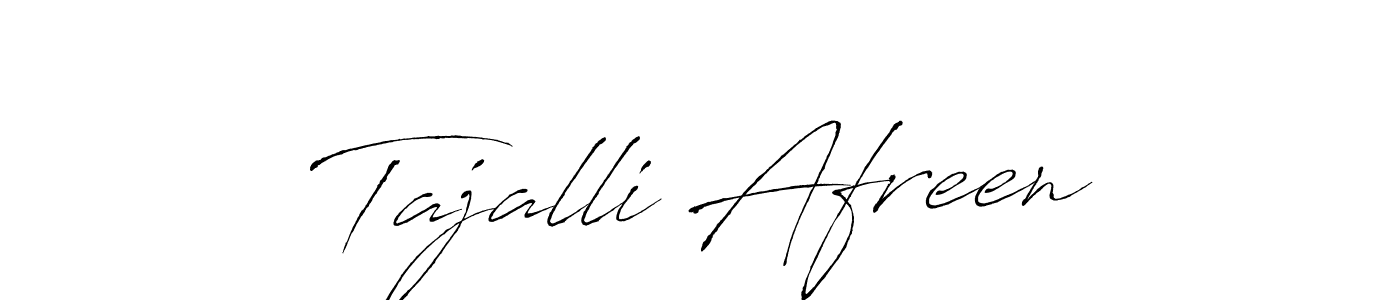 Design your own signature with our free online signature maker. With this signature software, you can create a handwritten (Antro_Vectra) signature for name Tajalli Afreen. Tajalli Afreen signature style 6 images and pictures png