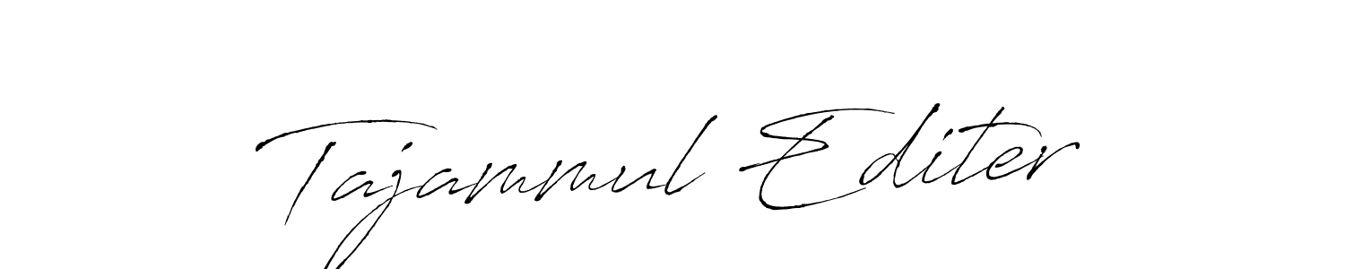 The best way (Antro_Vectra) to make a short signature is to pick only two or three words in your name. The name Tajammul Editer include a total of six letters. For converting this name. Tajammul Editer signature style 6 images and pictures png