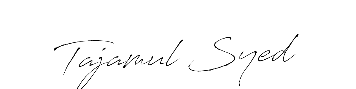 How to make Tajamul Syed name signature. Use Antro_Vectra style for creating short signs online. This is the latest handwritten sign. Tajamul Syed signature style 6 images and pictures png