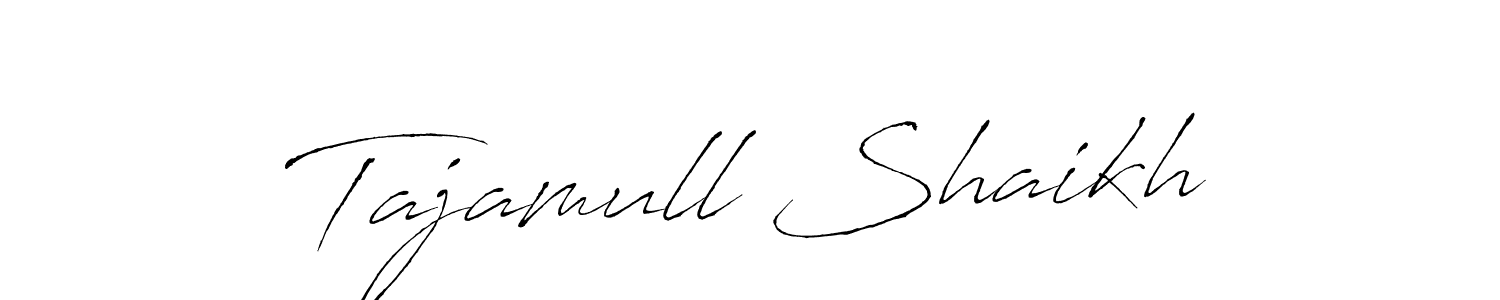 Design your own signature with our free online signature maker. With this signature software, you can create a handwritten (Antro_Vectra) signature for name Tajamull Shaikh. Tajamull Shaikh signature style 6 images and pictures png