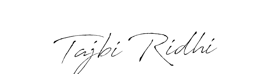 Create a beautiful signature design for name Tajbi Ridhi. With this signature (Antro_Vectra) fonts, you can make a handwritten signature for free. Tajbi Ridhi signature style 6 images and pictures png