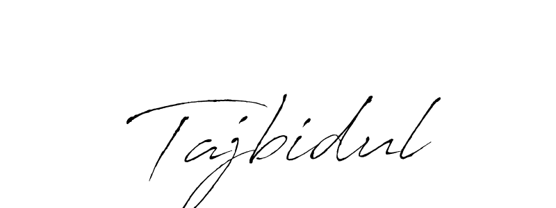 How to make Tajbidul signature? Antro_Vectra is a professional autograph style. Create handwritten signature for Tajbidul name. Tajbidul signature style 6 images and pictures png
