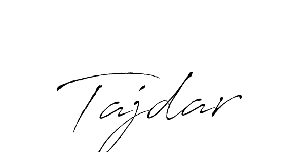 Antro_Vectra is a professional signature style that is perfect for those who want to add a touch of class to their signature. It is also a great choice for those who want to make their signature more unique. Get Tajdar name to fancy signature for free. Tajdar signature style 6 images and pictures png