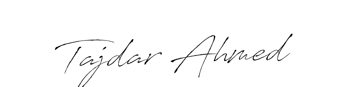 Create a beautiful signature design for name Tajdar Ahmed. With this signature (Antro_Vectra) fonts, you can make a handwritten signature for free. Tajdar Ahmed signature style 6 images and pictures png