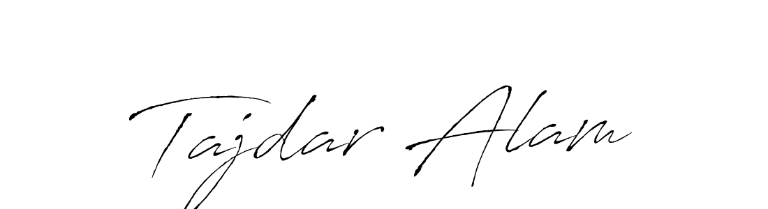 Make a beautiful signature design for name Tajdar Alam. With this signature (Antro_Vectra) style, you can create a handwritten signature for free. Tajdar Alam signature style 6 images and pictures png