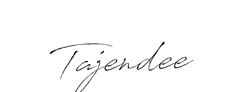 How to make Tajendee name signature. Use Antro_Vectra style for creating short signs online. This is the latest handwritten sign. Tajendee signature style 6 images and pictures png