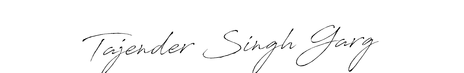 How to make Tajender Singh Garg name signature. Use Antro_Vectra style for creating short signs online. This is the latest handwritten sign. Tajender Singh Garg signature style 6 images and pictures png