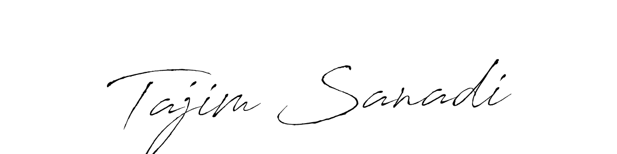 The best way (Antro_Vectra) to make a short signature is to pick only two or three words in your name. The name Tajim Sanadi include a total of six letters. For converting this name. Tajim Sanadi signature style 6 images and pictures png