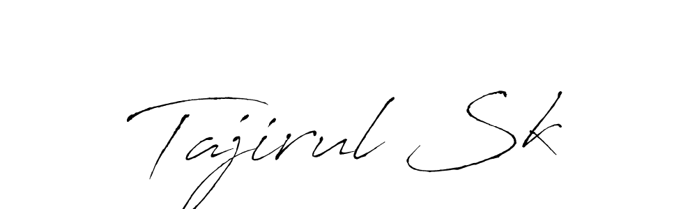 Create a beautiful signature design for name Tajirul Sk. With this signature (Antro_Vectra) fonts, you can make a handwritten signature for free. Tajirul Sk signature style 6 images and pictures png