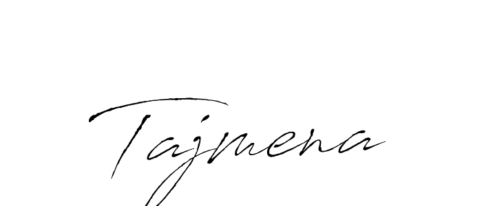 Antro_Vectra is a professional signature style that is perfect for those who want to add a touch of class to their signature. It is also a great choice for those who want to make their signature more unique. Get Tajmena name to fancy signature for free. Tajmena signature style 6 images and pictures png