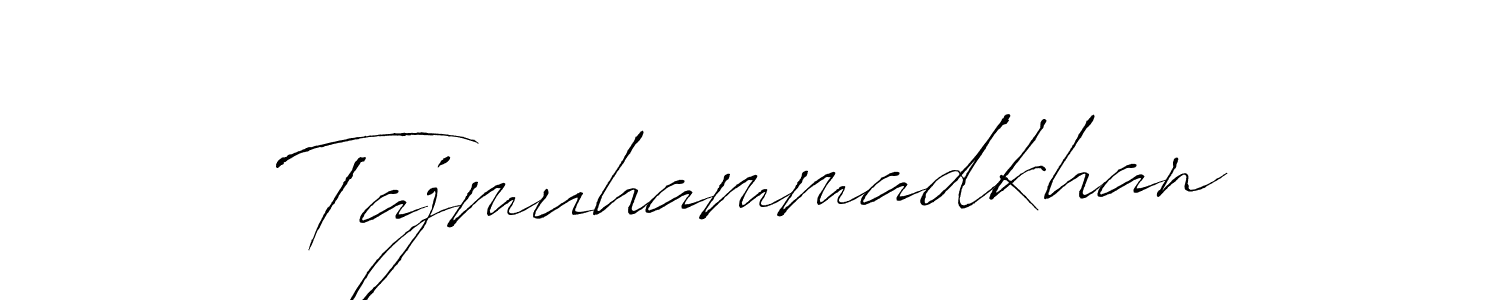 Create a beautiful signature design for name Tajmuhammadkhan. With this signature (Antro_Vectra) fonts, you can make a handwritten signature for free. Tajmuhammadkhan signature style 6 images and pictures png