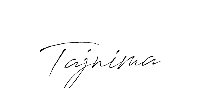 Make a beautiful signature design for name Tajnima. With this signature (Antro_Vectra) style, you can create a handwritten signature for free. Tajnima signature style 6 images and pictures png