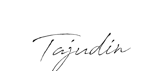 How to make Tajudin signature? Antro_Vectra is a professional autograph style. Create handwritten signature for Tajudin name. Tajudin signature style 6 images and pictures png