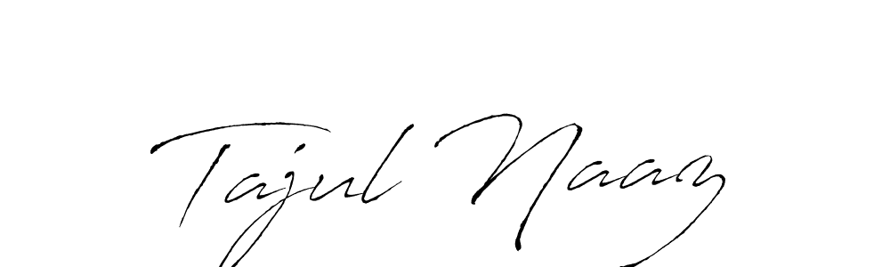 Similarly Antro_Vectra is the best handwritten signature design. Signature creator online .You can use it as an online autograph creator for name Tajul Naaz. Tajul Naaz signature style 6 images and pictures png