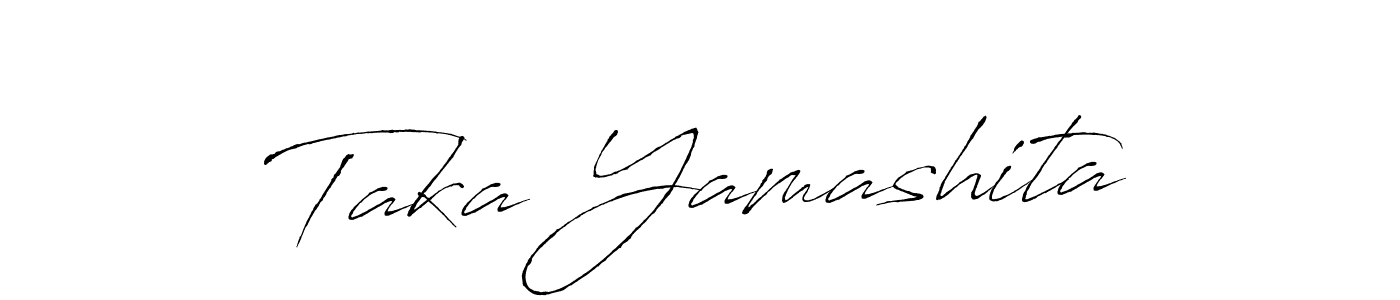 The best way (Antro_Vectra) to make a short signature is to pick only two or three words in your name. The name Taka Yamashita include a total of six letters. For converting this name. Taka Yamashita signature style 6 images and pictures png