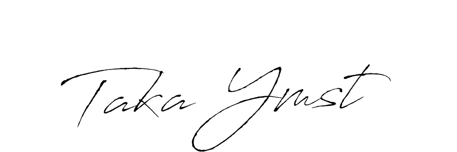 Design your own signature with our free online signature maker. With this signature software, you can create a handwritten (Antro_Vectra) signature for name Taka Ymst. Taka Ymst signature style 6 images and pictures png