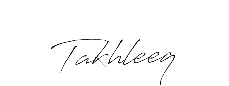 Use a signature maker to create a handwritten signature online. With this signature software, you can design (Antro_Vectra) your own signature for name Takhleeq. Takhleeq signature style 6 images and pictures png