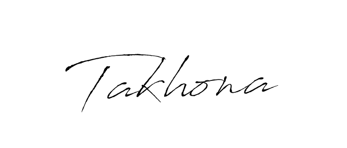 How to make Takhona signature? Antro_Vectra is a professional autograph style. Create handwritten signature for Takhona name. Takhona signature style 6 images and pictures png