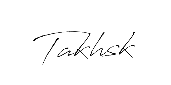 How to make Takhsk signature? Antro_Vectra is a professional autograph style. Create handwritten signature for Takhsk name. Takhsk signature style 6 images and pictures png