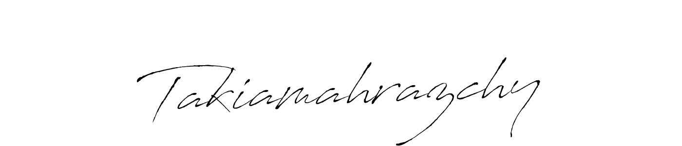 Use a signature maker to create a handwritten signature online. With this signature software, you can design (Antro_Vectra) your own signature for name Takiamahrazchy. Takiamahrazchy signature style 6 images and pictures png