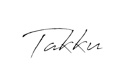 Make a beautiful signature design for name Takku. With this signature (Antro_Vectra) style, you can create a handwritten signature for free. Takku signature style 6 images and pictures png