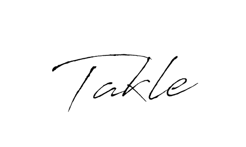 Create a beautiful signature design for name Takle. With this signature (Antro_Vectra) fonts, you can make a handwritten signature for free. Takle signature style 6 images and pictures png