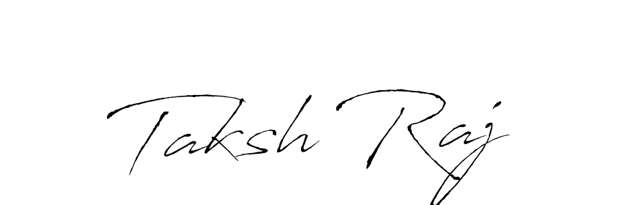 Make a beautiful signature design for name Taksh Raj. With this signature (Antro_Vectra) style, you can create a handwritten signature for free. Taksh Raj signature style 6 images and pictures png