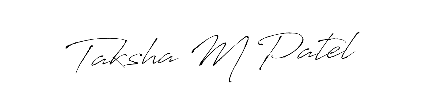 Make a beautiful signature design for name Taksha M Patel. Use this online signature maker to create a handwritten signature for free. Taksha M Patel signature style 6 images and pictures png