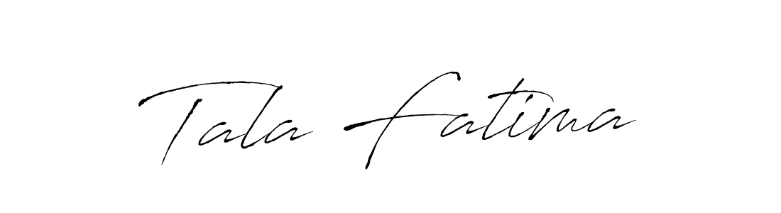 Design your own signature with our free online signature maker. With this signature software, you can create a handwritten (Antro_Vectra) signature for name Tala Fatima. Tala Fatima signature style 6 images and pictures png