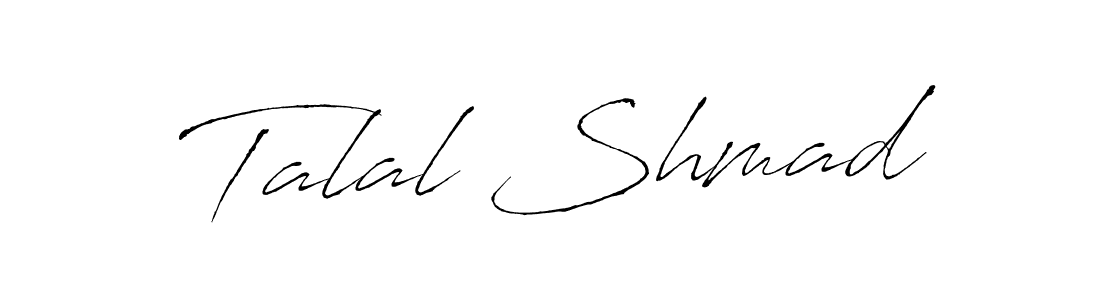Use a signature maker to create a handwritten signature online. With this signature software, you can design (Antro_Vectra) your own signature for name Talal Shmad. Talal Shmad signature style 6 images and pictures png