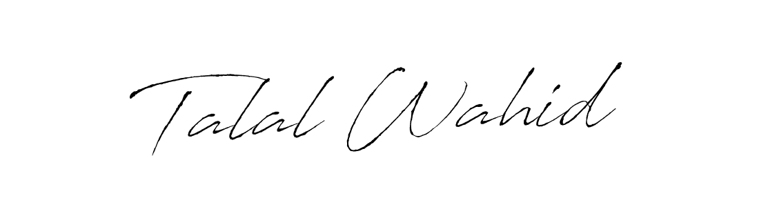 This is the best signature style for the Talal Wahid name. Also you like these signature font (Antro_Vectra). Mix name signature. Talal Wahid signature style 6 images and pictures png