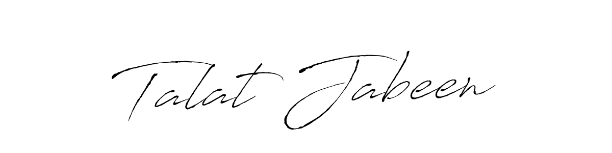 You should practise on your own different ways (Antro_Vectra) to write your name (Talat Jabeen) in signature. don't let someone else do it for you. Talat Jabeen signature style 6 images and pictures png