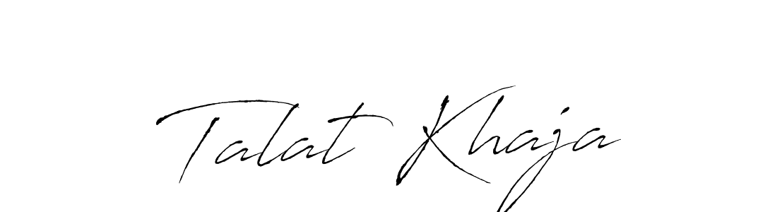 Use a signature maker to create a handwritten signature online. With this signature software, you can design (Antro_Vectra) your own signature for name Talat Khaja. Talat Khaja signature style 6 images and pictures png