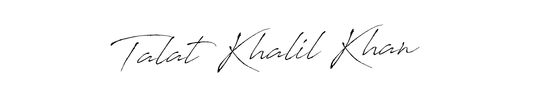 Similarly Antro_Vectra is the best handwritten signature design. Signature creator online .You can use it as an online autograph creator for name Talat Khalil Khan. Talat Khalil Khan signature style 6 images and pictures png