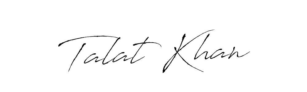 Talat Khan stylish signature style. Best Handwritten Sign (Antro_Vectra) for my name. Handwritten Signature Collection Ideas for my name Talat Khan. Talat Khan signature style 6 images and pictures png