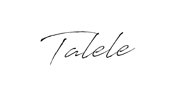Use a signature maker to create a handwritten signature online. With this signature software, you can design (Antro_Vectra) your own signature for name Talele. Talele signature style 6 images and pictures png
