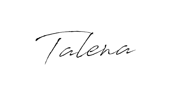 Similarly Antro_Vectra is the best handwritten signature design. Signature creator online .You can use it as an online autograph creator for name Talena. Talena signature style 6 images and pictures png