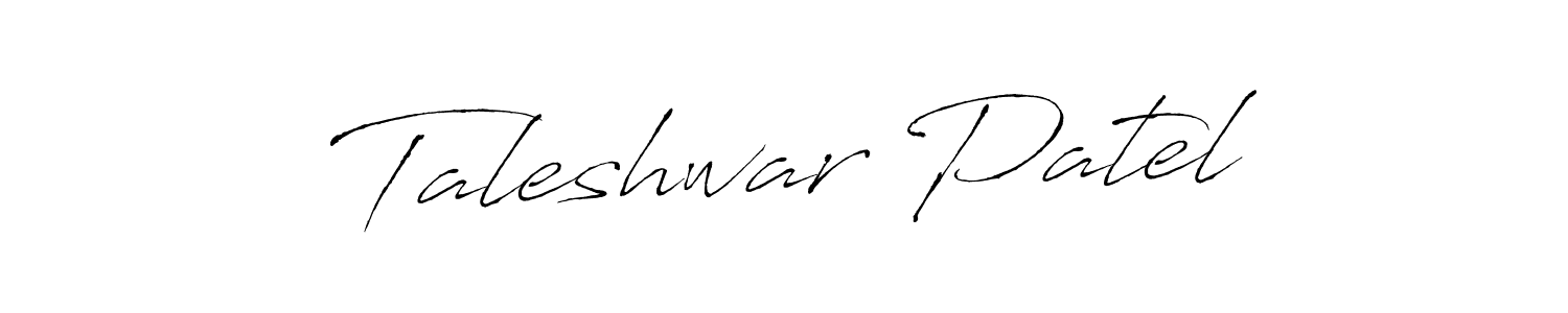 Taleshwar Patel stylish signature style. Best Handwritten Sign (Antro_Vectra) for my name. Handwritten Signature Collection Ideas for my name Taleshwar Patel. Taleshwar Patel signature style 6 images and pictures png