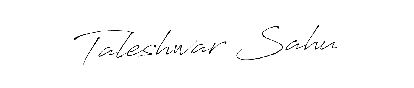 Make a beautiful signature design for name Taleshwar Sahu. With this signature (Antro_Vectra) style, you can create a handwritten signature for free. Taleshwar Sahu signature style 6 images and pictures png