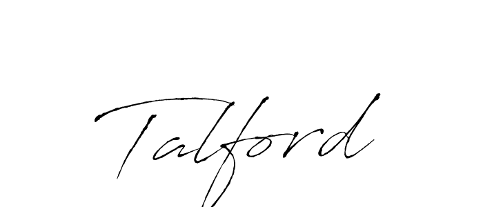 Design your own signature with our free online signature maker. With this signature software, you can create a handwritten (Antro_Vectra) signature for name Talford. Talford signature style 6 images and pictures png