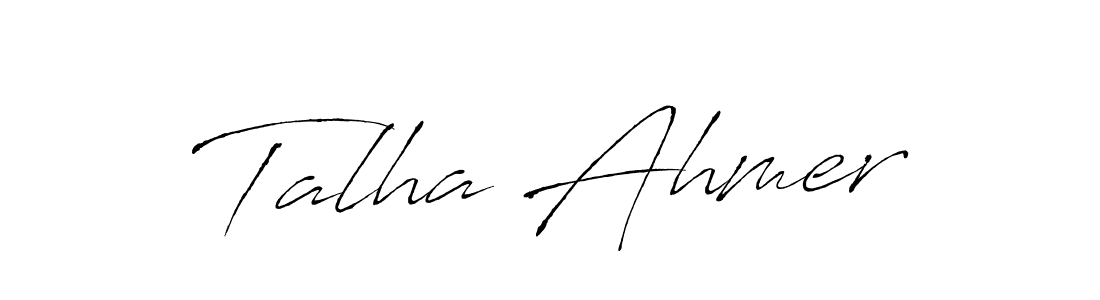 Antro_Vectra is a professional signature style that is perfect for those who want to add a touch of class to their signature. It is also a great choice for those who want to make their signature more unique. Get Talha Ahmer name to fancy signature for free. Talha Ahmer signature style 6 images and pictures png