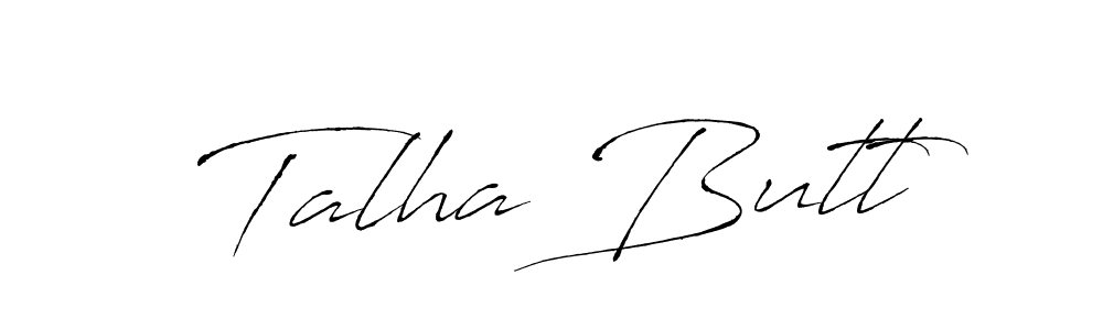 The best way (Antro_Vectra) to make a short signature is to pick only two or three words in your name. The name Talha Butt include a total of six letters. For converting this name. Talha Butt signature style 6 images and pictures png