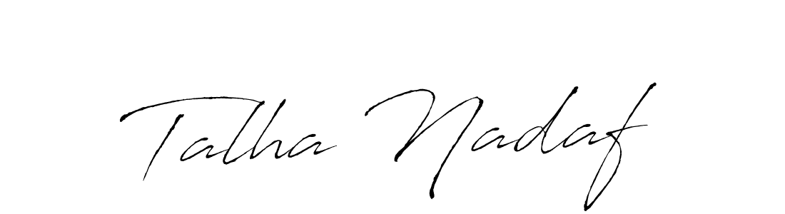 You can use this online signature creator to create a handwritten signature for the name Talha Nadaf. This is the best online autograph maker. Talha Nadaf signature style 6 images and pictures png