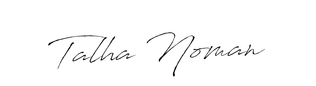 Create a beautiful signature design for name Talha Noman. With this signature (Antro_Vectra) fonts, you can make a handwritten signature for free. Talha Noman signature style 6 images and pictures png