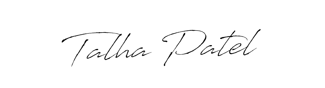 Design your own signature with our free online signature maker. With this signature software, you can create a handwritten (Antro_Vectra) signature for name Talha Patel. Talha Patel signature style 6 images and pictures png