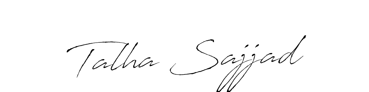 How to make Talha Sajjad signature? Antro_Vectra is a professional autograph style. Create handwritten signature for Talha Sajjad name. Talha Sajjad signature style 6 images and pictures png