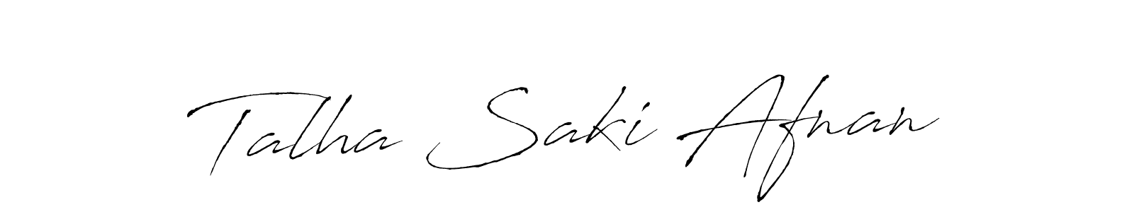 You can use this online signature creator to create a handwritten signature for the name Talha Saki Afnan. This is the best online autograph maker. Talha Saki Afnan signature style 6 images and pictures png